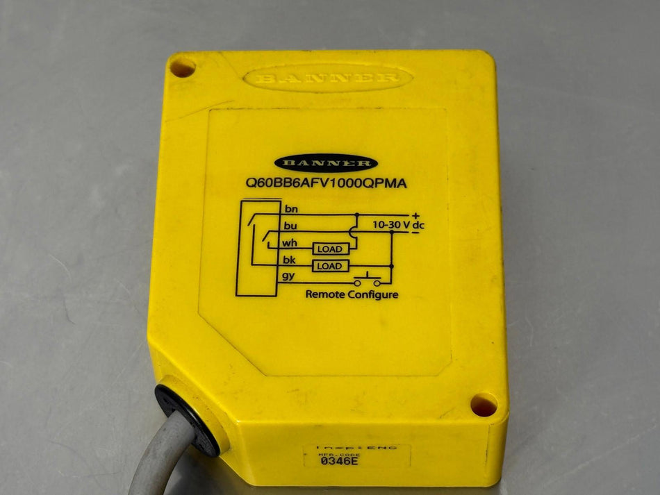Banner Q60BB6AFV1000QPMA Photoelectric Sensor