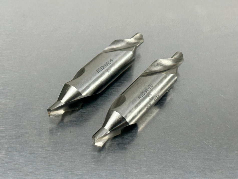 Richards #8 Combined Drill & Countersink HSS (2 pcs)