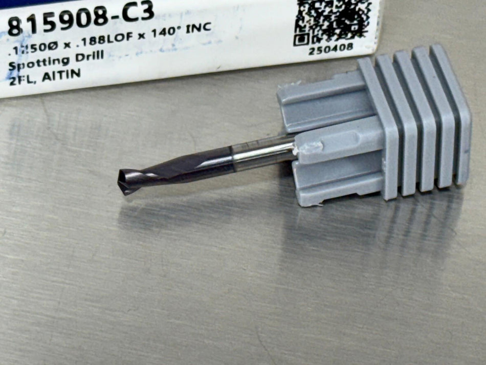 Harvey 1/8" Carbide Spotting Drill Miniature Spot 140° 815908-C3