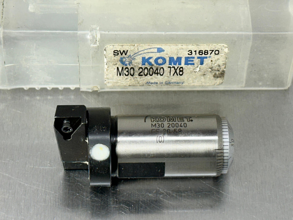 Komet M30 20040 Indexable Boring Cartridge Micro Adjustable FF 20-58