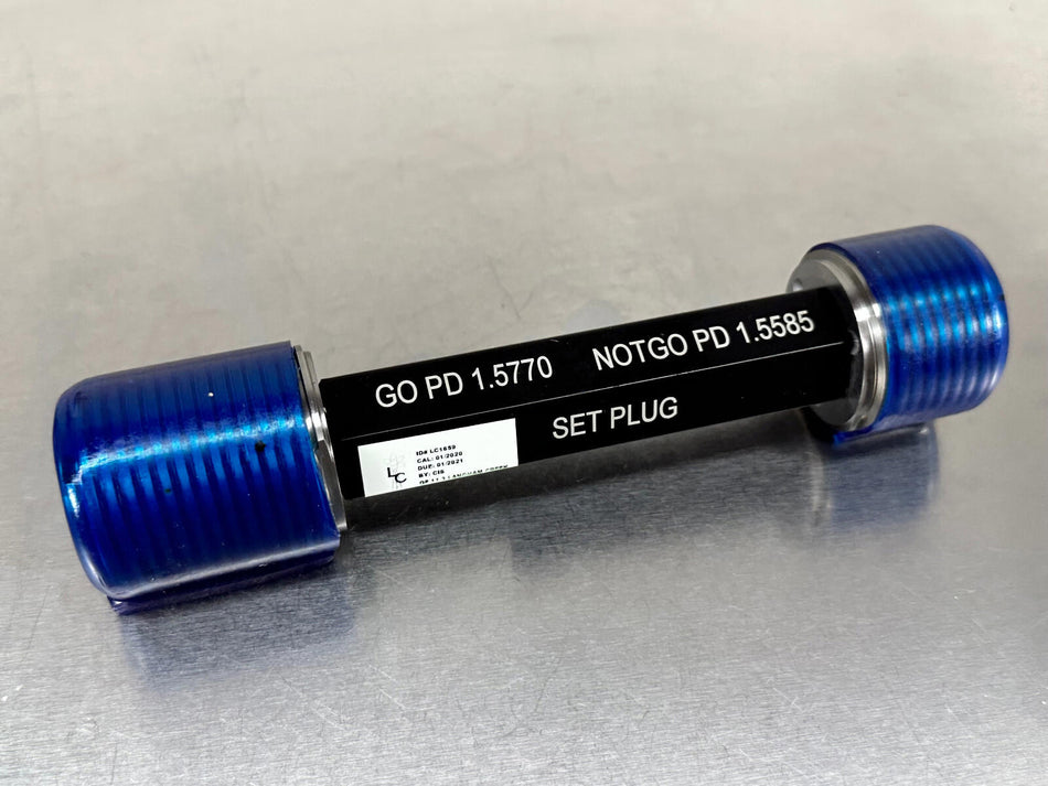 Hemco 1 5/8 8 STUB ACME 2G Thread Gage Set Plug GO / NOGO 1 5/8-8 1.625