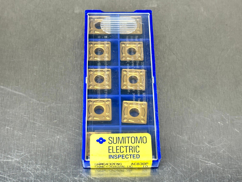 Sumitomo SNMG432ENG AC830P Carbide Inserts SNMG 120408N-UG (Pack of 10)