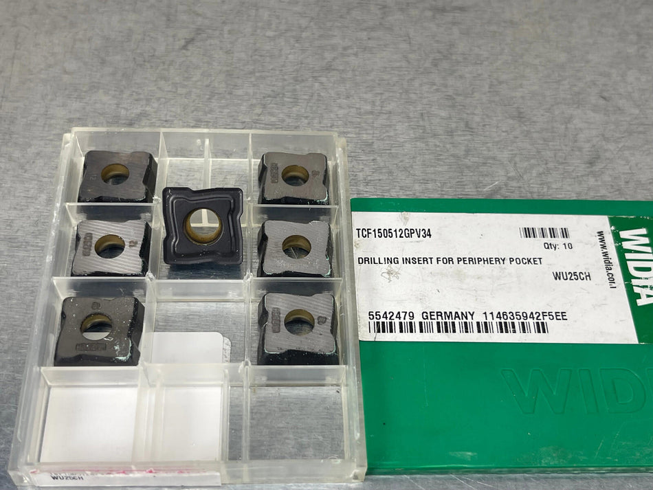 Widia TCF150512GPV34 WU25CH Carbide Insert 5542479 (Pack of 7)