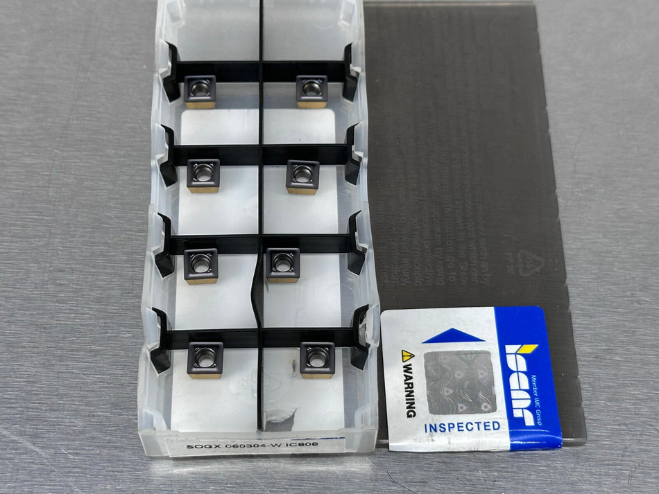 Iscar SOGX 060304-W IC808 Carbide Insert Drill (Pack of 8)