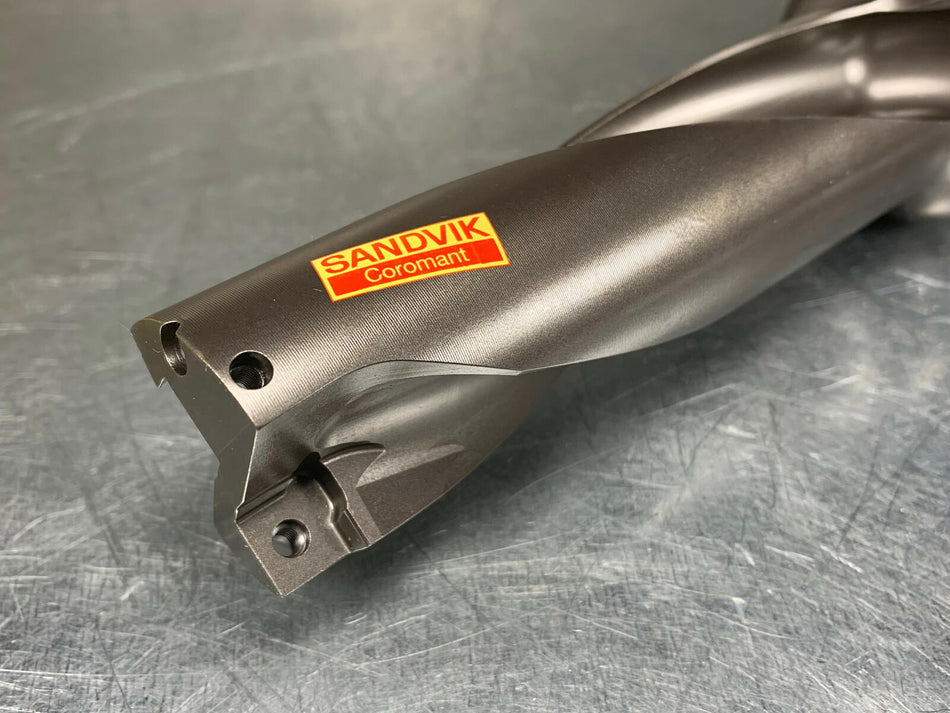 Sandvik 32.5mm Indexable Drill, 40mm Shank, 200mm OAL, CoroDrill 880, Coolant