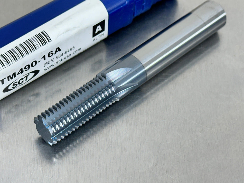 SCT 5/8-16 Carbide Thread Mill AlTiN+ 6 Flute TM490-16A