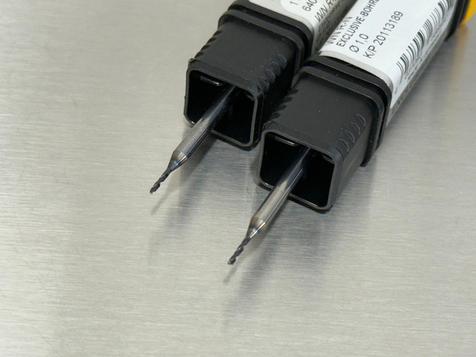 (2) Guhring 2.3mm Solid Carbide Drill 4xD 6400 Micro Exclusive