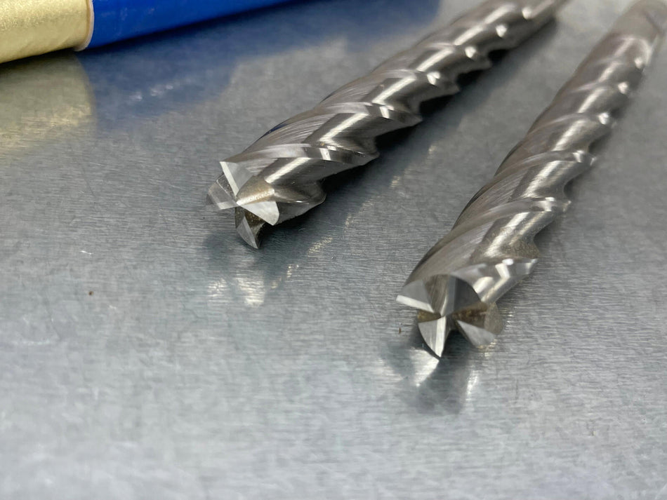 (2) Melin 5/8" End Mill M42 Cobalt 4 Flute 5/8 x 5/8 x 5 x 7 1/8