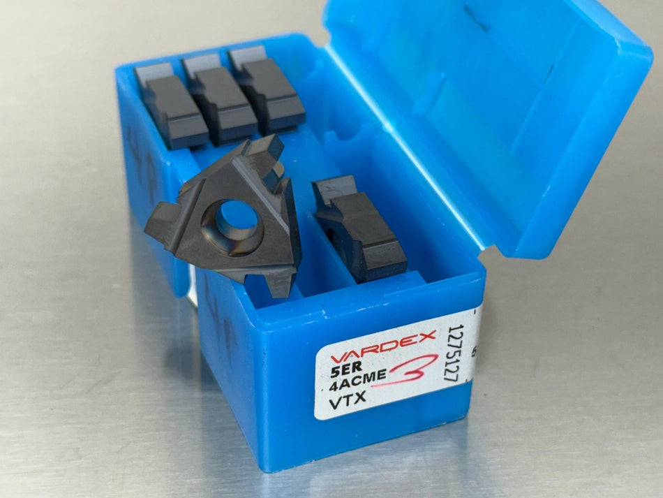 Vardex 5ER 4ACME VTX Carbide Insert Threading (Pack of 5)