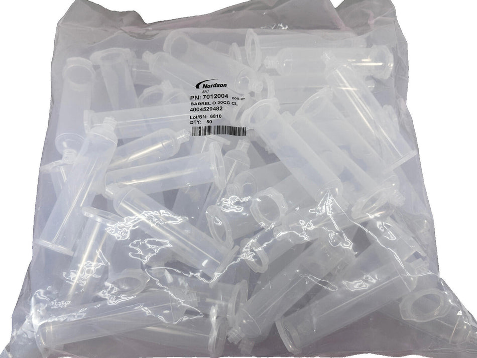 Nordson 7012004 Barrel O 30CC CL Optimum Fluid Dispensing (QTY 50)