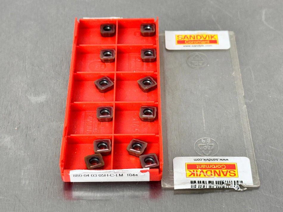 Sandvik 880-04 03 05H-C-LM 1044 Carbide Insert (Pack of 12)