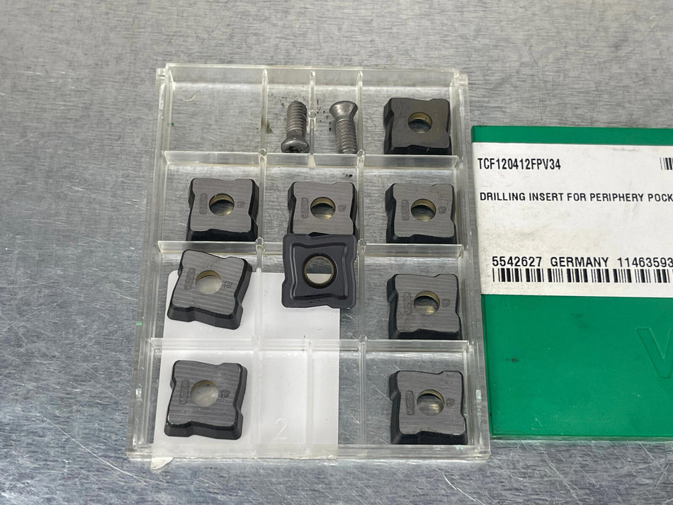 Widia TCF120412FPV34 WU25CH Carbide Insert (Pack of 9)