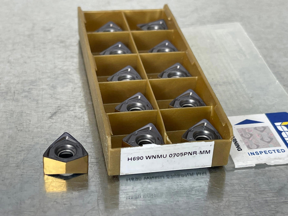 Iscar H690 WNMU 0705PNR-MM IC808 Carbide Insert (Pack of 11)