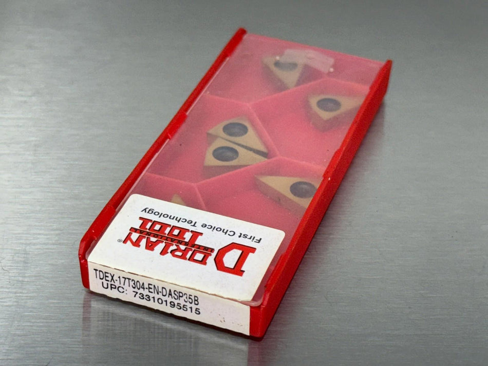 Dorian TDEX-17T304-EN DASP35B Carbide Insert (Pack of 6)