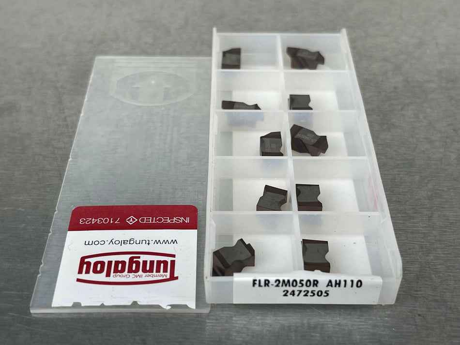 Tungaloy FLR-2M050R AH110 Carbide Insert Flo-Lock (Pack of 10)