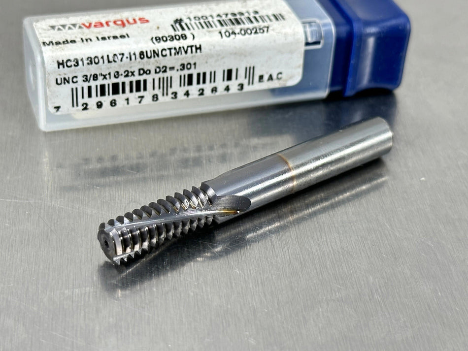 Vargus Vardex 3/8-16 Carbide Thread Mill HC31301L07-I16UNCTMVTH, 80308