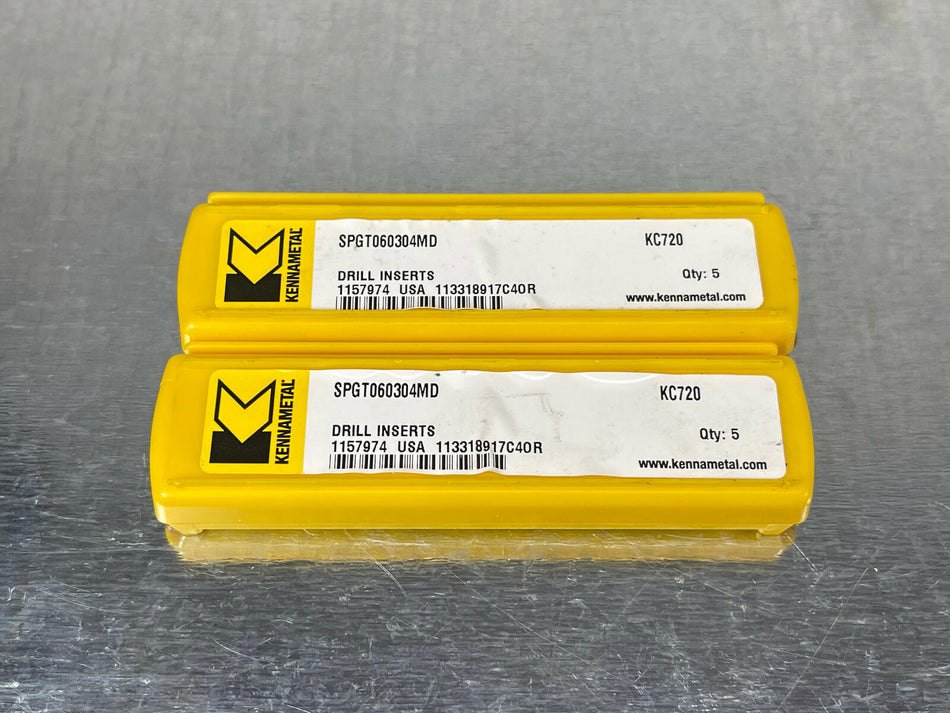 Kennametal SPGT060304MD KC720 Carbide Inserts (Pack of 8)