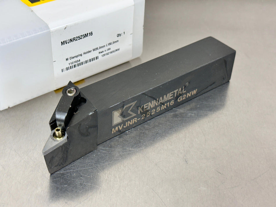 Kennametal MVJNR2525M16 Indexable Lathe Tool Holder VNMG Insert 1101634