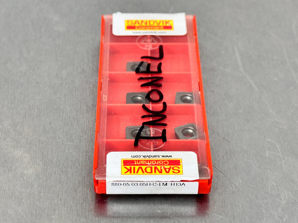 Sandvik 880-05 03 05H-C-LM H13A Carbide Insert (Pack of 7)