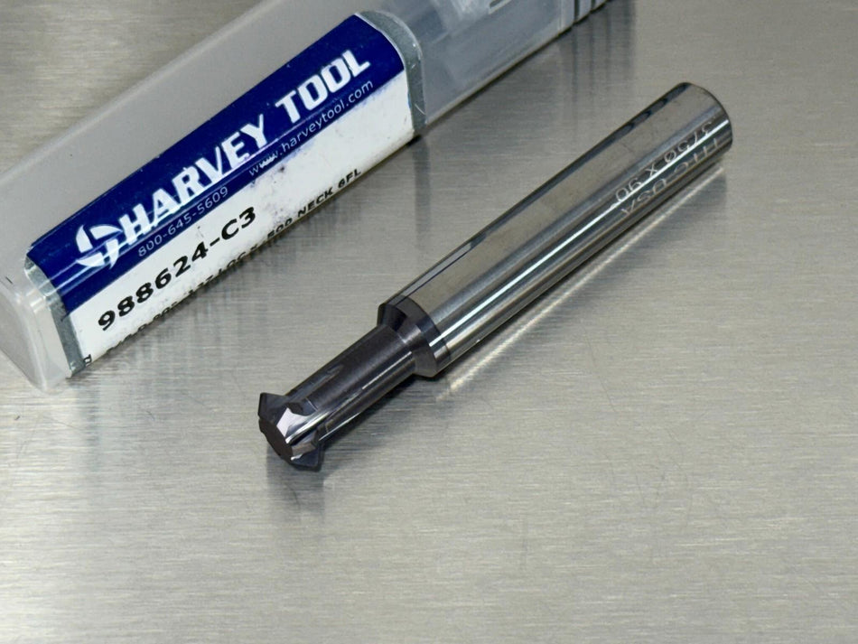 Harvey 3/8" Carbide Double Angle Shank Cutter 90° Included 988624-C3