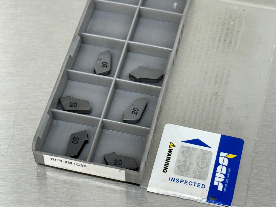 Iscar GFN 3M IC20 Carbide Insert 6001840 (Pack of 6)