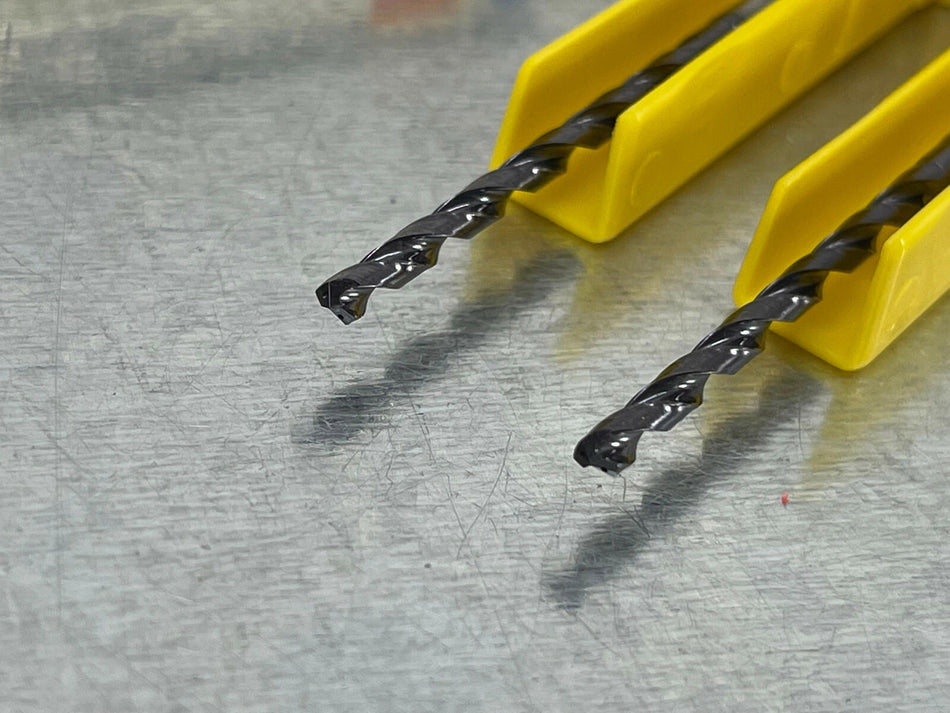 (2) Sandvik 2.87mm Carbide Drill 12xD Coolant Fed 862.1-0287-034A1-GM GC34