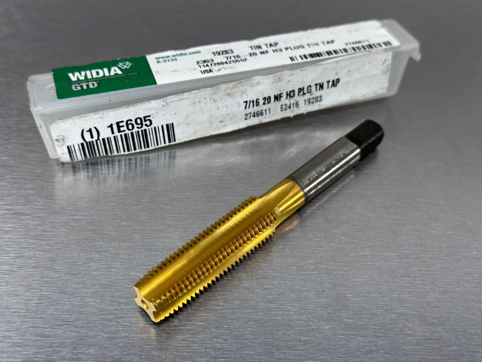 Widia GTD 7/16-20 NF Tap Plug H3 TiN Coated 19283