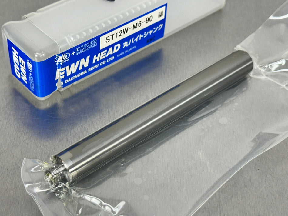 Big Kaiser EWN Carbide Boring Bar M6 Thread, 12mm Dia ST12W-M6-90