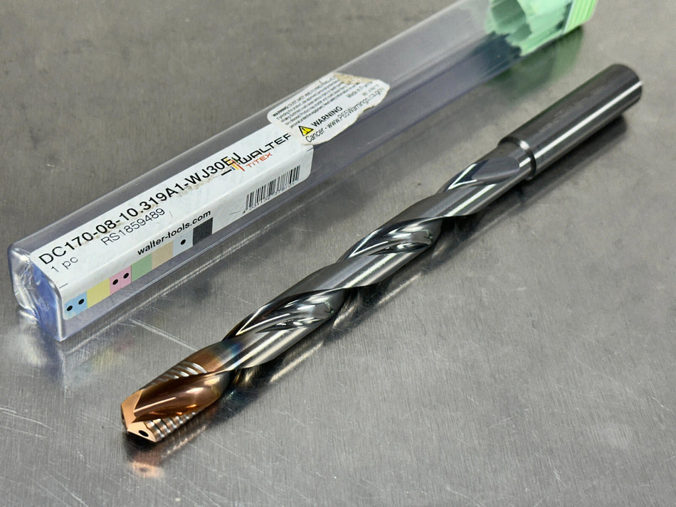 Walter 13/32" Solid Carbide Drill 8xD Coolant Through DC170-08-10.319A1-WJ30EJ