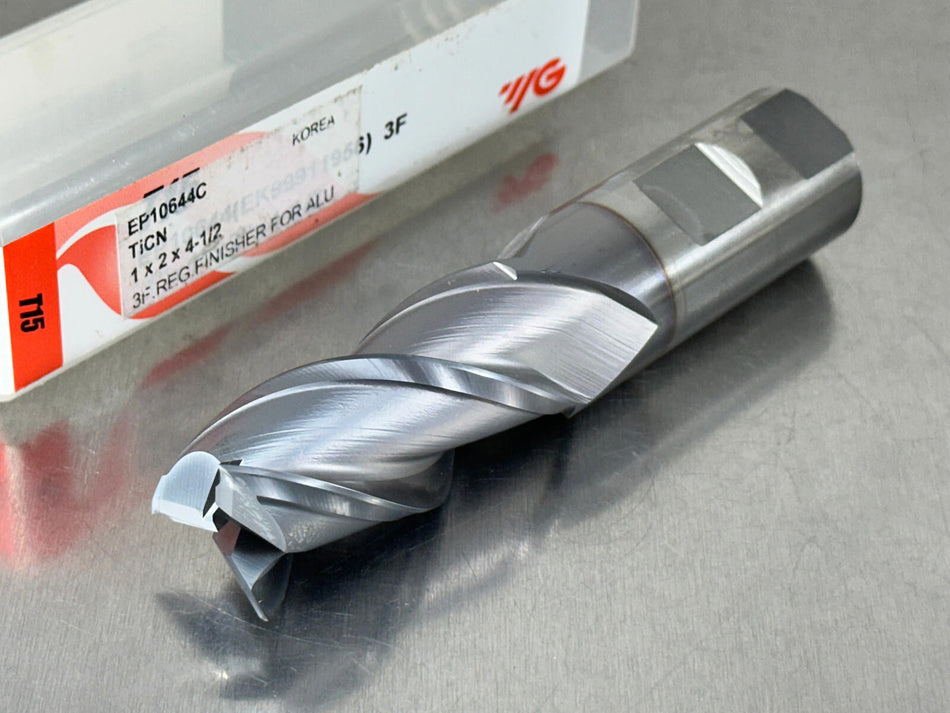 YG1 1" End Mill T15 Powdered Metal 3 FLute Finisher for Aluminum EP10644