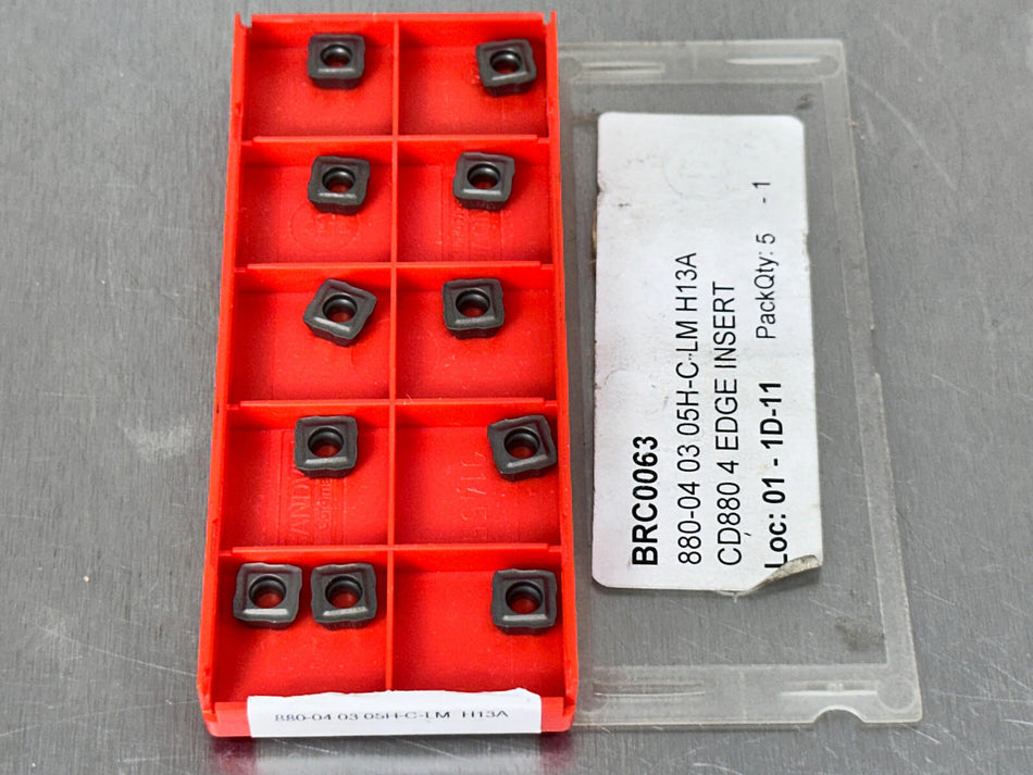 Sandvik 880-04 03 05H-C-LM H13A Carbide Insert (Pack of 11)