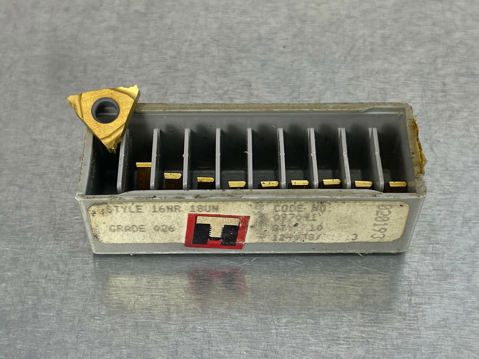 RTW 16NR 18UN 026 Carbide Insert Threading (Pack of 10)