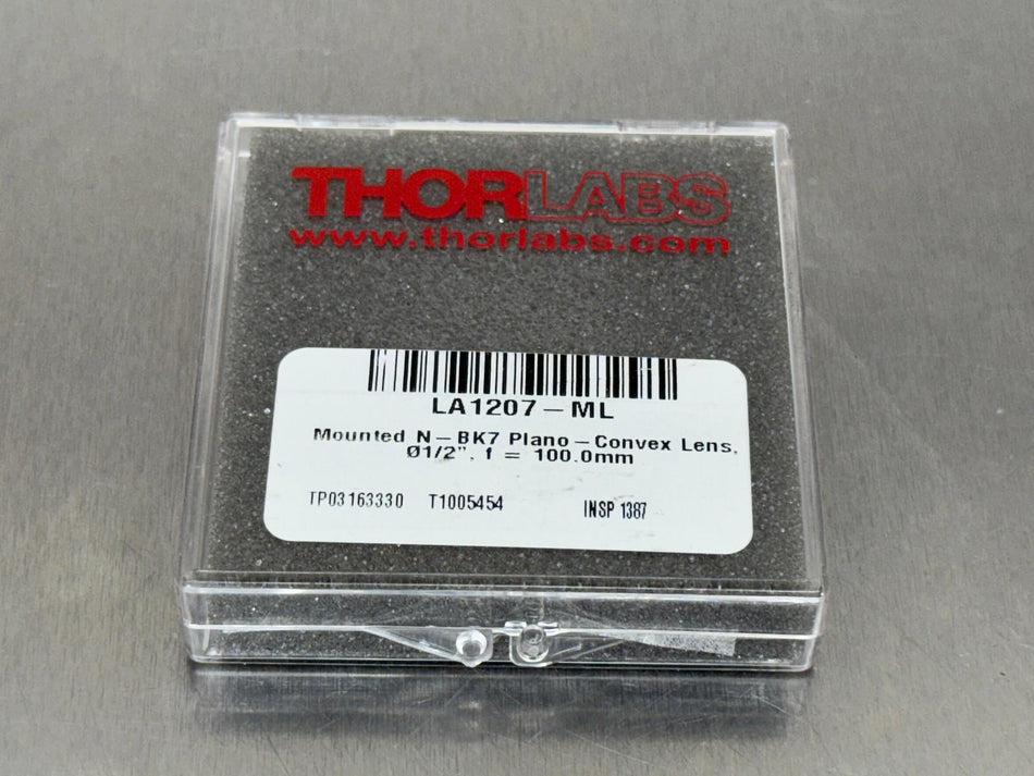 Thorlabs LA1207-ML Plano-Convex Lens N-BK7 Mounted Uncoated 1/2"