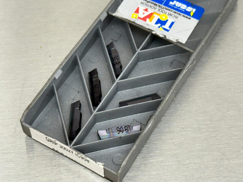 Iscar GRIP 3002Y IC908 Carbide Insert 6200117 (Pack of 5)