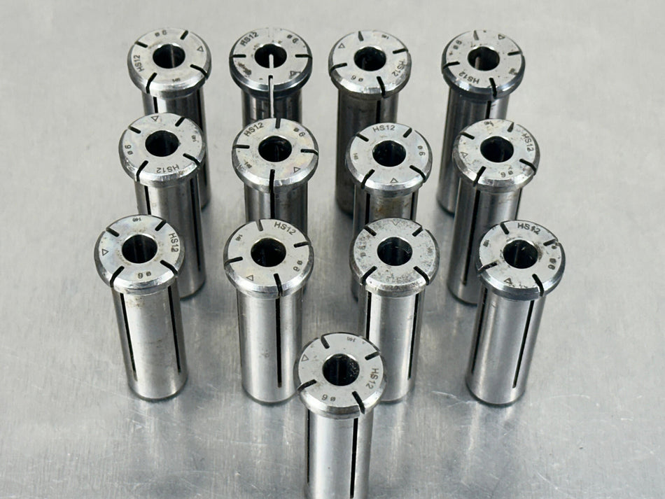 Rego-Fix HS 12 x 6mm ID Hydraulic Sleeve Reduction Collet Chuck 1912.06000