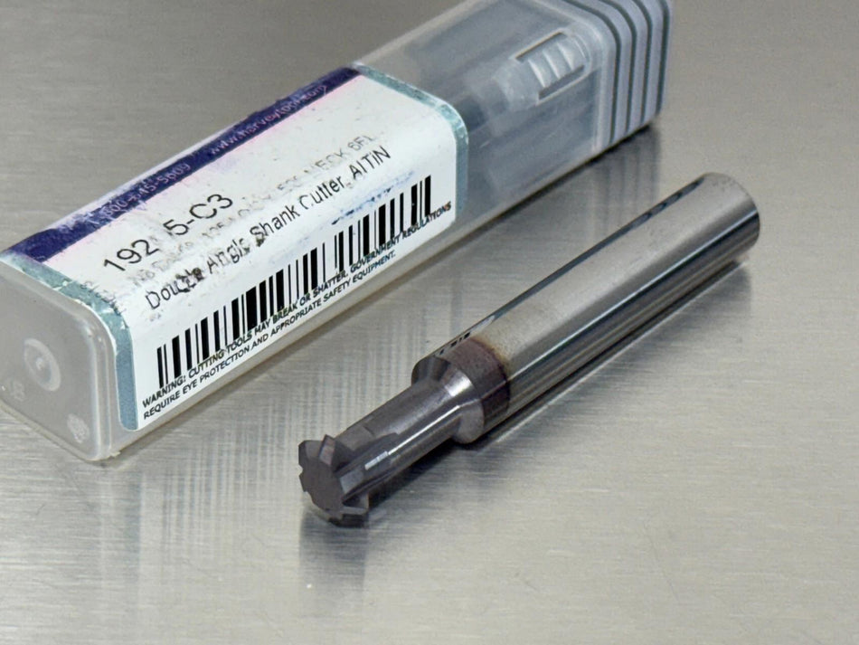 Harvey 3/8" Carbide Double Angle Shank Cutter 90° Included 19205-C3