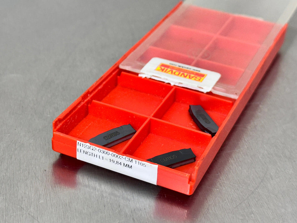 Sandvik N123G2-0300-0002-CM 1105 Carbide Insert (Pack of 3)