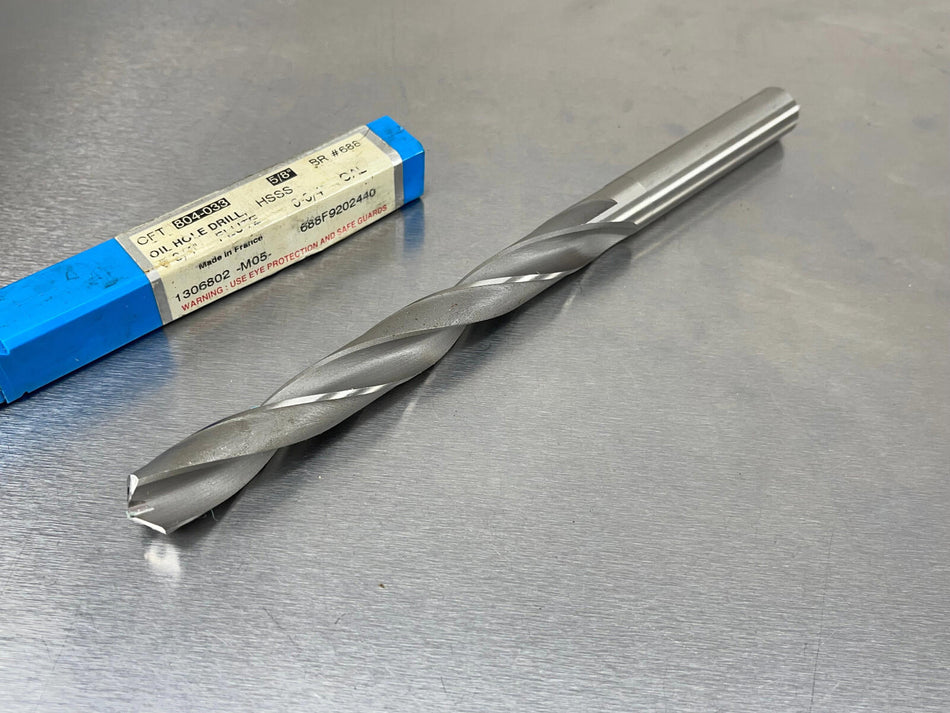 CFT Whalley 39/64" Drill Coolant Through HSS 9" Flute Extra Length 808-033