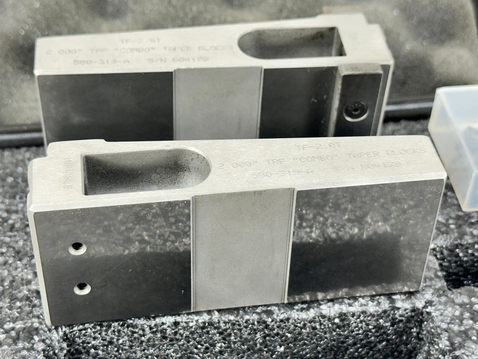 Gagemaker TF-2.0T 2.000" Tapered Setting Blocks Gage 2.0 TPF Connectors Mic Trac