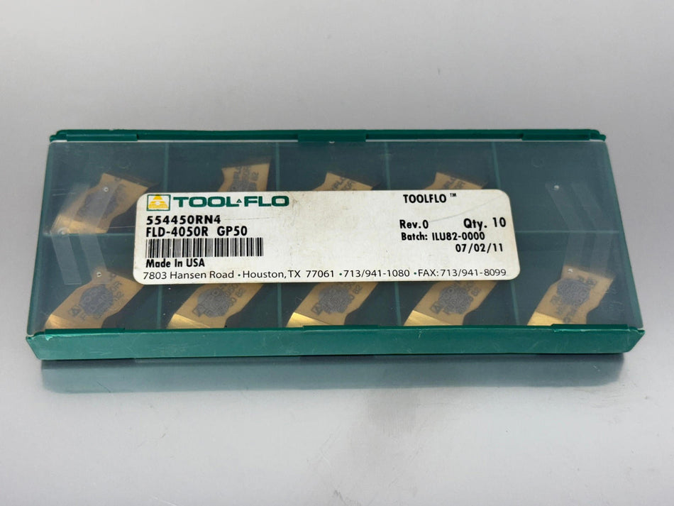 Tool-Flo FLD-4050R GP50 Carbide Insert Threading (Pack of 9)