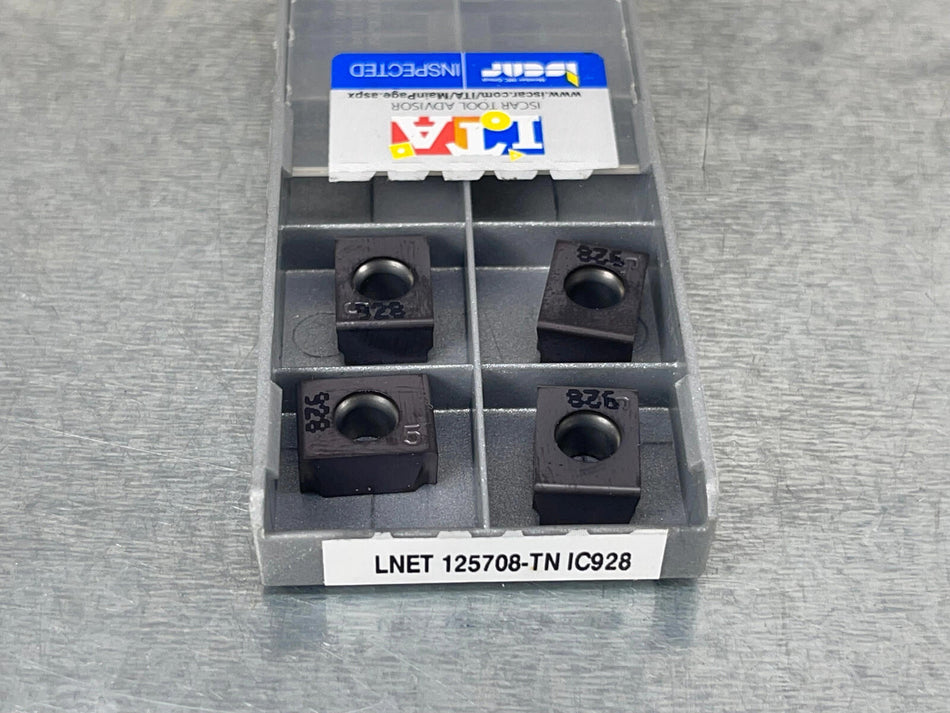 Iscar LNET 125708-TN IC928 Carbide Inserts (Pack of 4)